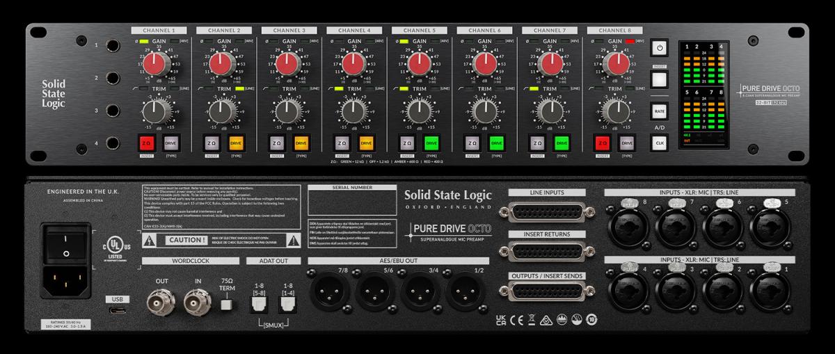 SSL (Solid State Logic) PURE DRIVE OCTO 話(huà)筒放大器